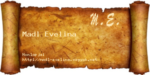 Madl Evelina névjegykártya